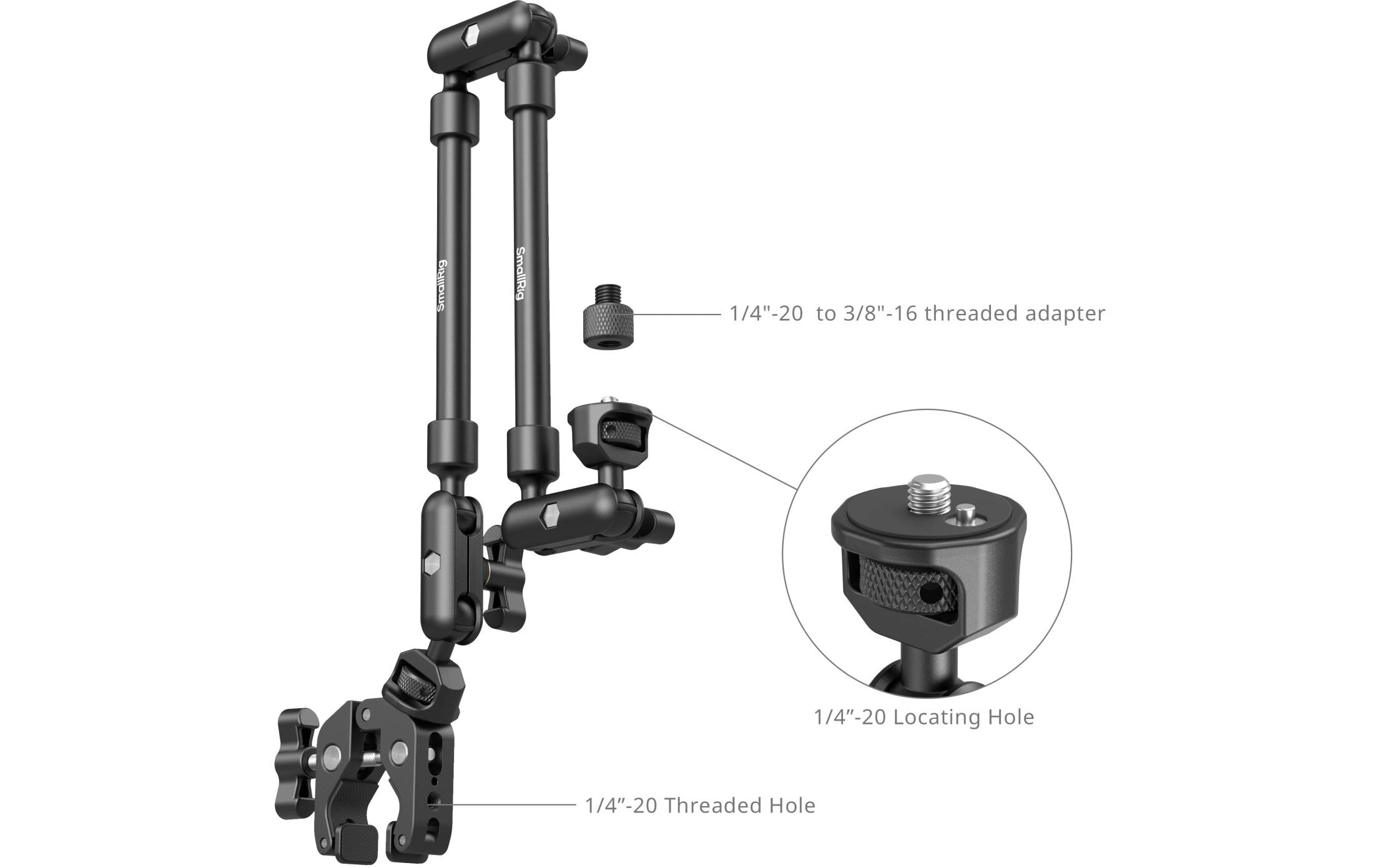 1762847_3 - Mediatech SmallRig Desktop Shooting Magic Arm with Crab Clamp Kit