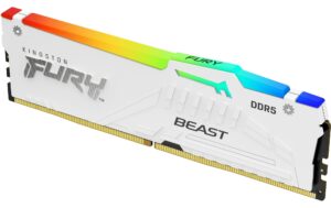 Kingston FURY Beast White RGB DDR5 16GB 6000MT/s EXP 1x 16GB, CL36-44-44, 1.35V, 288Pin, EXPO kaufen | Mediatech.ch
