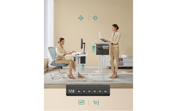 1764411_4 - Mediatech Songmics Stehtisch 120 x 60 cm, höhenverstellbar