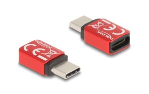Delock USB Type-C Datenblocker Stecker zu Buchse, 240W, rot kaufen Schweiz | Mediatech.ch