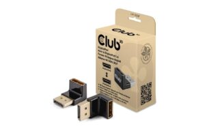 Club 3D, DP Stecker auf DP Buchse gewinkelt Adapter 4K120Hz M/F