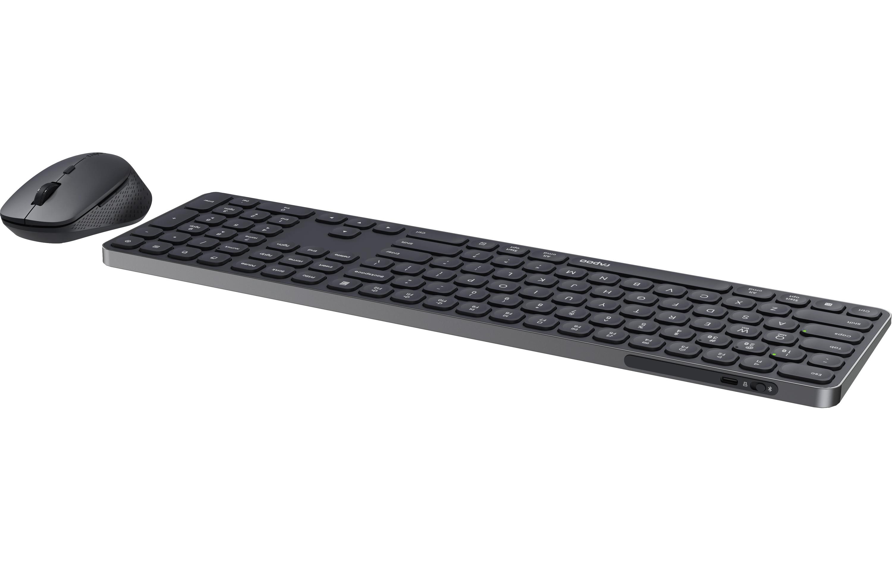 1766350_5 - Mediatech Rapoo 9810M ultraslim full Deskset 2,4 GHz, Bluetooth 4.0, Bluetooth 5.0