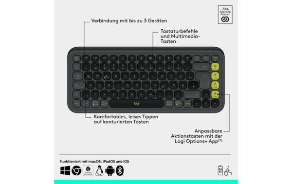 Logitech POP Icon Combo graphite 