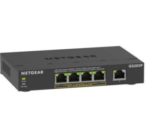 1768107 - Mediatech Netgear GS305PV3: 5 Port PoE Switch 5x Gigabit, 4x PoE, Unmanaged Plus Switch kaufen Schweiz | Mediatech.ch