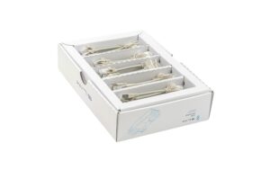 1768296 - Mediatech SLIM Patchkabel: 10cm, grau, 50-Pack Cat.6A, U/FTP, LSOH, Klinke nicht brechbar