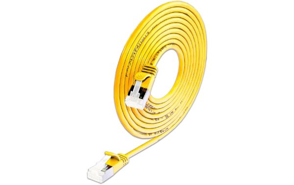 1768307_2 - Mediatech SLIM Patchkabel: 1.5m, gelb, 60-Pack Cat.6A, U/FTP, LSOH, Klinke nicht brechbar