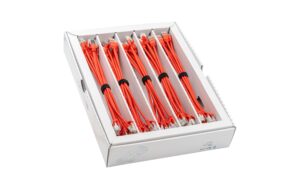 1768311 - Mediatech SLIM Patchkabel: 25cm, rot, 50-Pack Cat.6A, U/FTP, LSOH, Klinke nicht brechbar