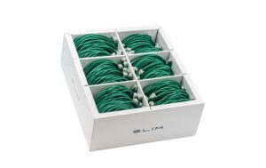 1768321 - Mediatech SLIM Patchkabel: 1.5m, grün, 60-Pack Cat.6A, U/FTP, LSOH, Klinke nicht brechbar