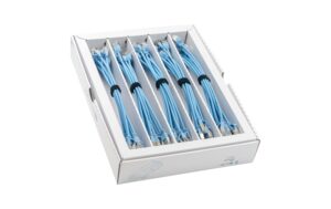 1768325 - Mediatech SLIM Patchkabel: 25cm, blau, 50-Pack Cat.6A, U/FTP, LSOH, Klinke nicht brechbar
