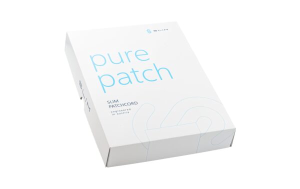 1768325_1 - Mediatech SLIM Patchkabel: 25cm, blau, 50-Pack Cat.6A, U/FTP, LSOH, Klinke nicht brechbar