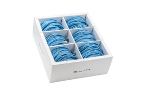 1768326 - Mediatech SLIM Patchkabel: 50cm, blau, 90-Pack Cat.6A, U/FTP, LSOH, Klinke nicht brechbar