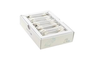 1768338 - Mediatech SLIM Patchkabel: 10cm, weiss, 50-Pack Cat.6A, U/FTP, LSOH, Klinke nicht brechbar