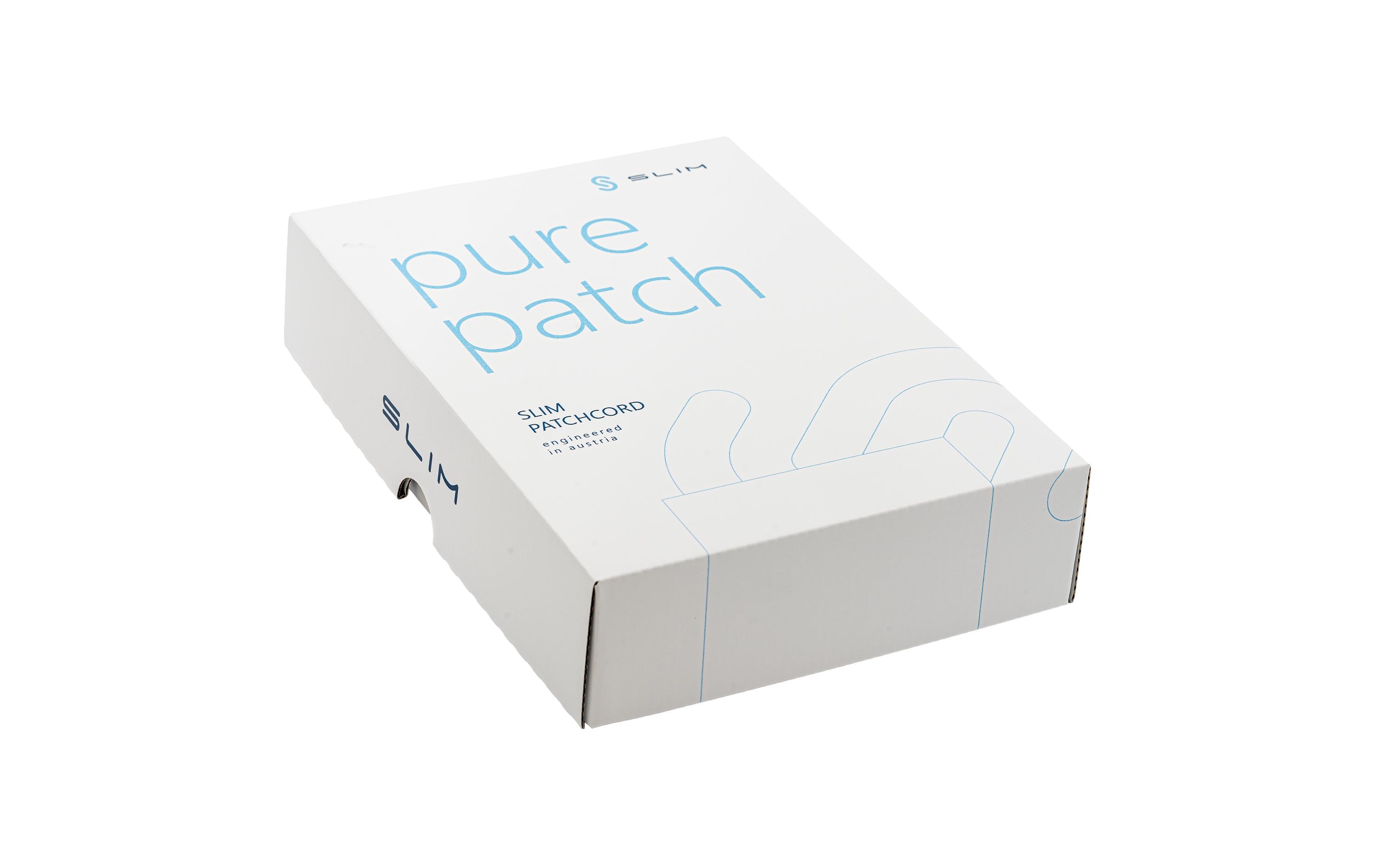 1768338_1 - Mediatech SLIM Patchkabel: 10cm, weiss, 50-Pack Cat.6A, U/FTP, LSOH, Klinke nicht brechbar