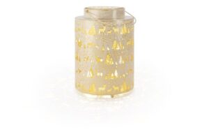 STT LED Recharge USB Laterne Aura winter 51 LED, ww, 21.5x30cm, Timer 6/18