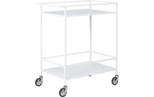 House Nordic Bartrolley Vita Schwarz 68x40x79cm, Edelstahl kaufen Schweiz | Mediatech.ch