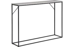 House Nordic Konsolentisch weiss 110x26x80cm, Edelstahl