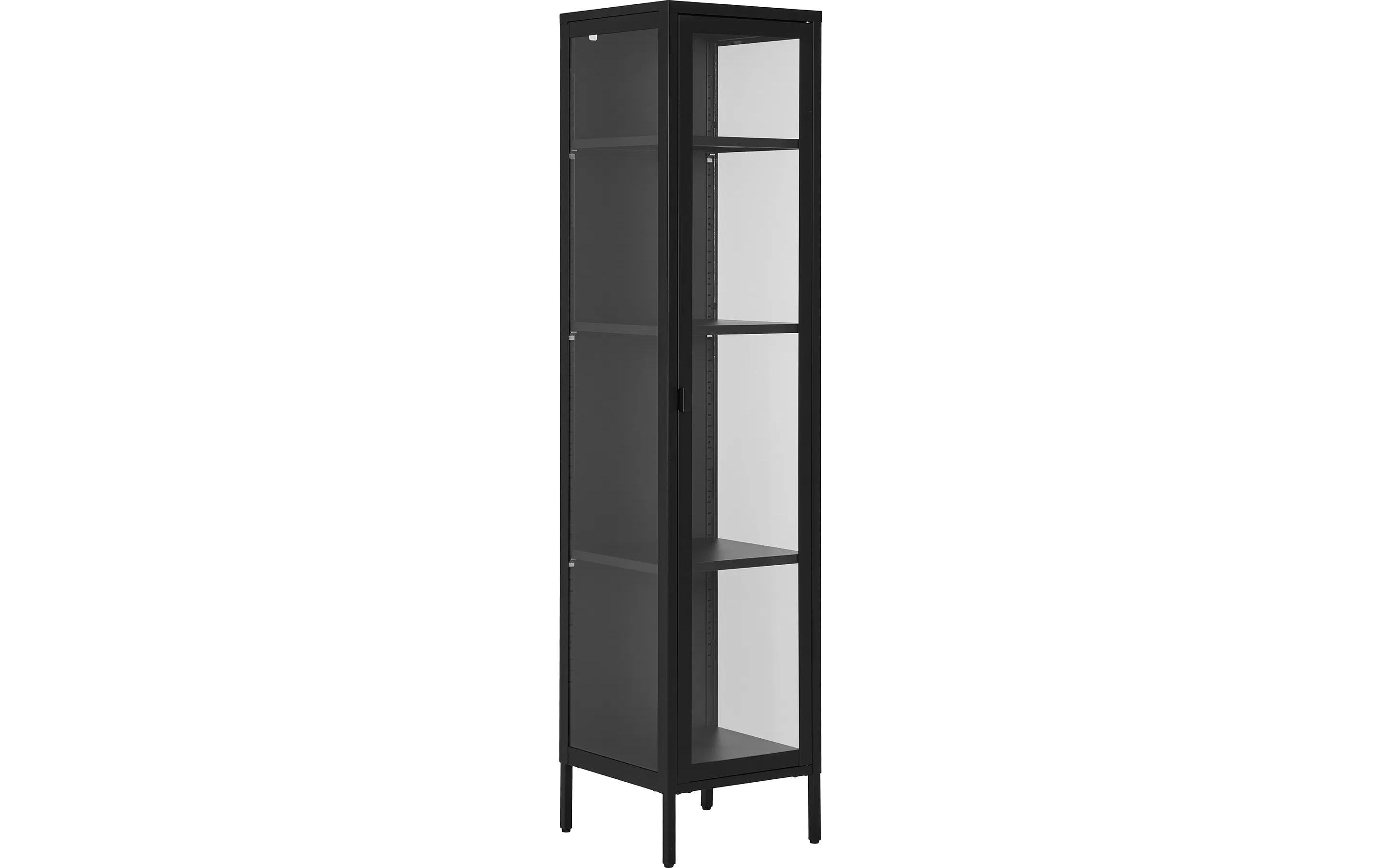 House Nordic Vitrine Brisbane 180cm Stahl, Schwarz, 40x35x180cm kaufen Schweiz | Mediatech.ch