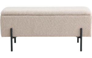 House Nordic Watford Bank beige Mit Stauraum, L:36.5, B:95, H:46cm kaufen Schweiz | Mediatech.ch