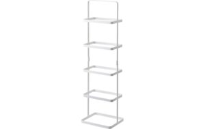 Yamazaki Schuhregal hoch TOWER Metall, 22x18x77.5cm (LxBxH), Weiss