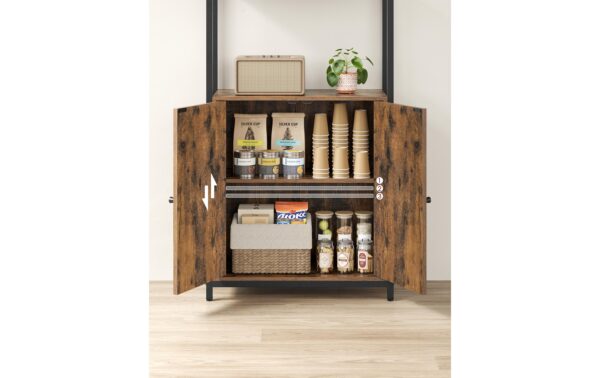 1771233_3 - Mediatech Vasagle Regal im Industriellook 24x60x159.5 cm, MDF, Eisen