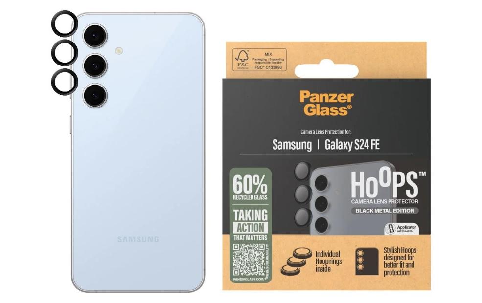 PanzerGlass Hoops, Schwarz Galaxy S24 FE
