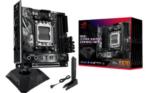 ASUS ROG STRIX X870-I GAMING, mini-ITX, AM5 AMD X870, 2x DDR5, PCI-E 5.0 kaufen Schweiz | Mediatech.ch