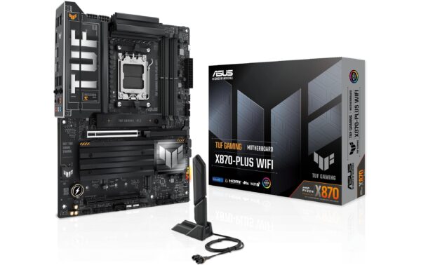 ASUS TUF GAMING X870-PLUS WIFI, ATX, AM5 AMD X870, 4x DDR5, PCI-E 5.0 kaufen Schweiz | Mediatech.ch