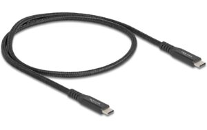 1772556 - Mediatech Delock USB-C Stecker zu Stecker 100W 0.5m, schwarz