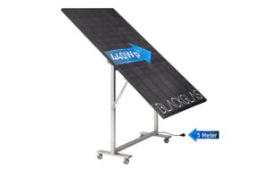 BLACKGLAS SolarScreenECOmirroPRO 440W siH 1x WR, 5m Kabel T13 IP55, 40x40mm AL,Rollen