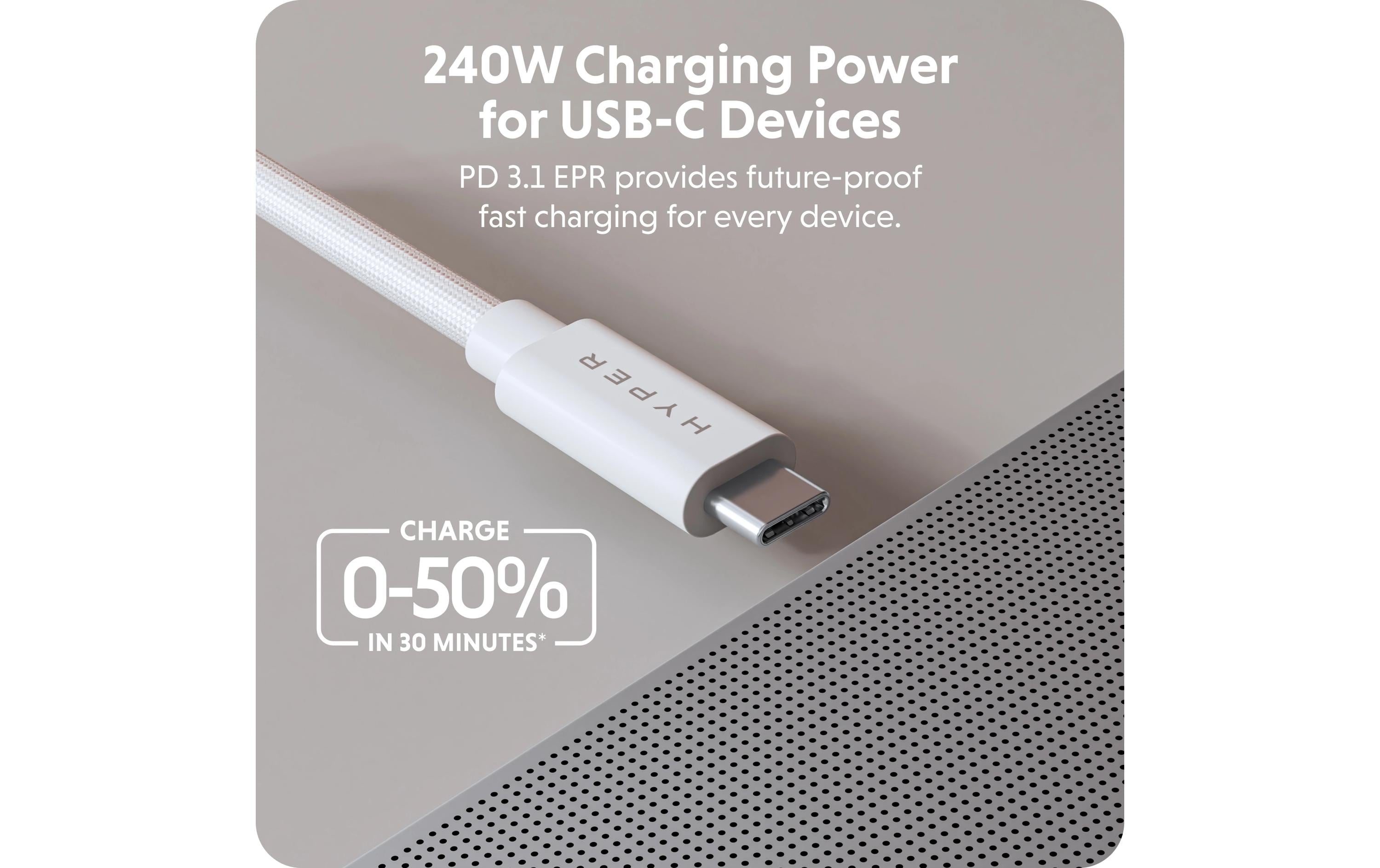 1773609_2 - Mediatech Hyper USB4 Performance Kabel Kabel, weiss