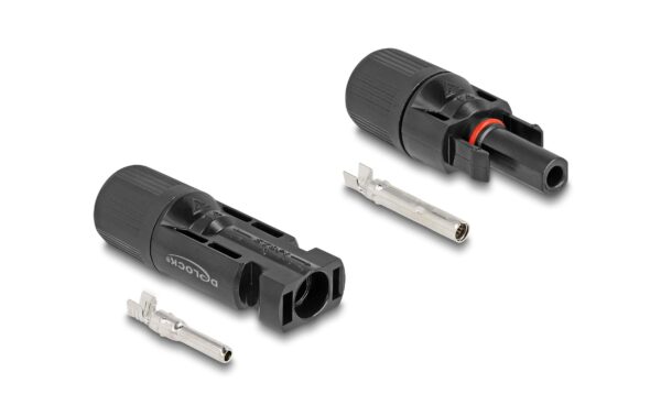 Delock DL4 Solar Steckverbinder Stecker zu Buchse, schwarz, 2 Stück kaufen Schweiz | Mediatech.ch