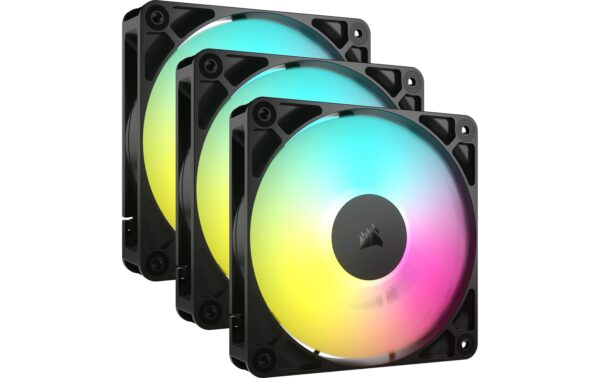 1773977 - Mediatech Gehäuselüfter Corsair R5 ARGB 120 Schwarz 3 120x120x25mm, PWM, 2100rpm, 10-36 dBA kaufen Schweiz | Mediatech.ch