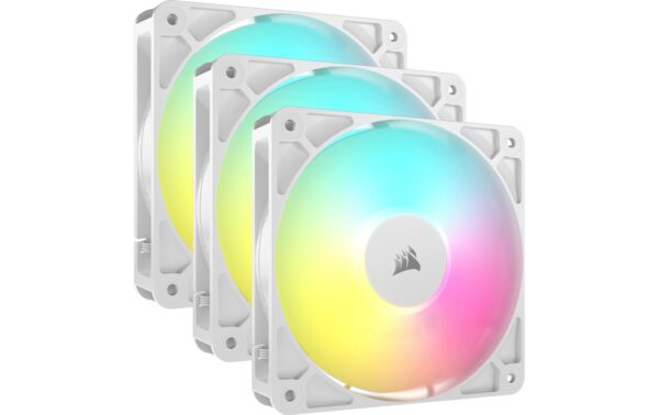 Gehäuselüfter Corsair R5 ARGB 120 Weiss 3 120x120x25mm, PWM, 2100rpm, 10-36 dBA kaufen Schweiz | Mediatech.ch