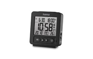 Hama Wecker digitaler Funkwecker Rhodos Schwarz, LCD, 13.5x10x4.5 cm kaufen Schweiz | Mediatech.ch