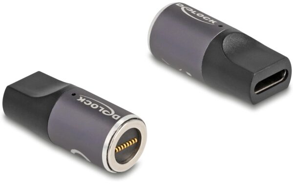 Delock Adapter für Notebook USB-C Buchse zu magnetischem 8 Pin Konnektor