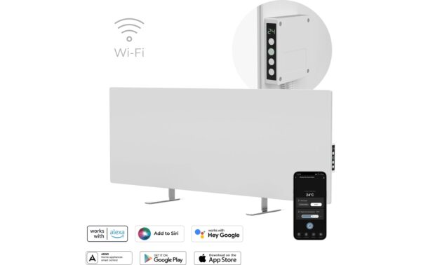 Infrarot-Heizer Premium Eco 700W Grau 700 Watt, 30m2, auch Analog bedienbar, Gr.