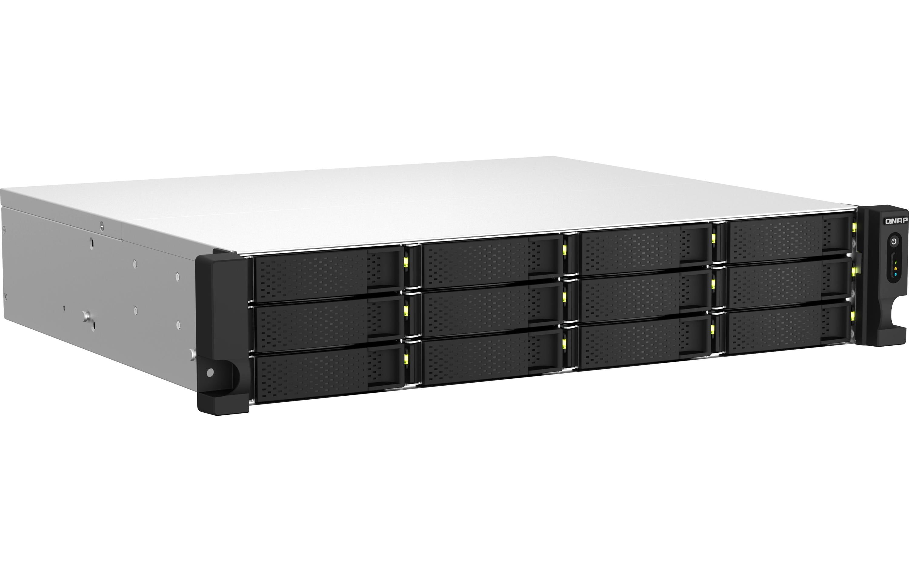 1775178_1 - Mediatech QNAP NAS TS-1264U-RP-8G, 12-bay 2U Rack, redundante PSU, Quad-C 2.0GHz, 8GB