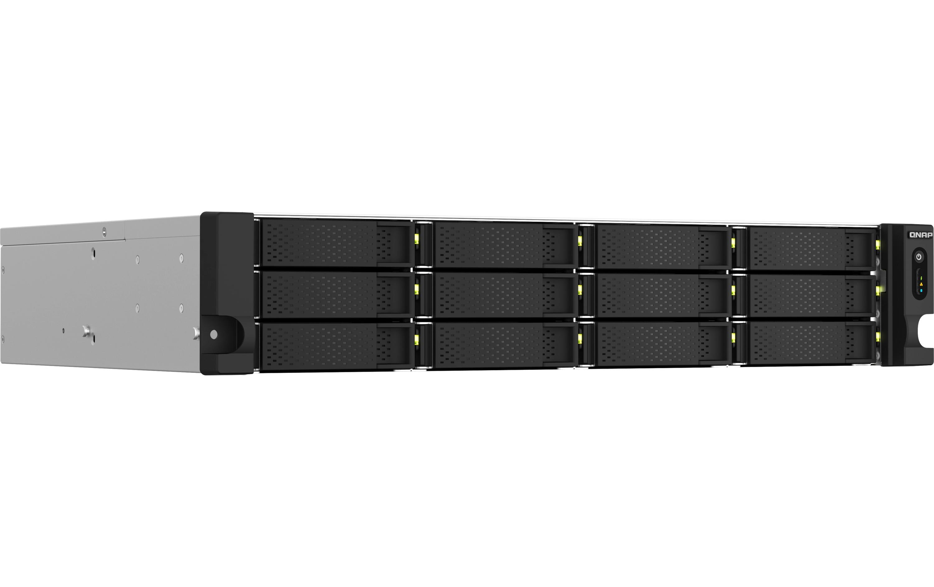 1775178_4 - Mediatech QNAP NAS TS-1264U-RP-8G, 12-bay 2U Rack, redundante PSU, Quad-C 2.0GHz, 8GB