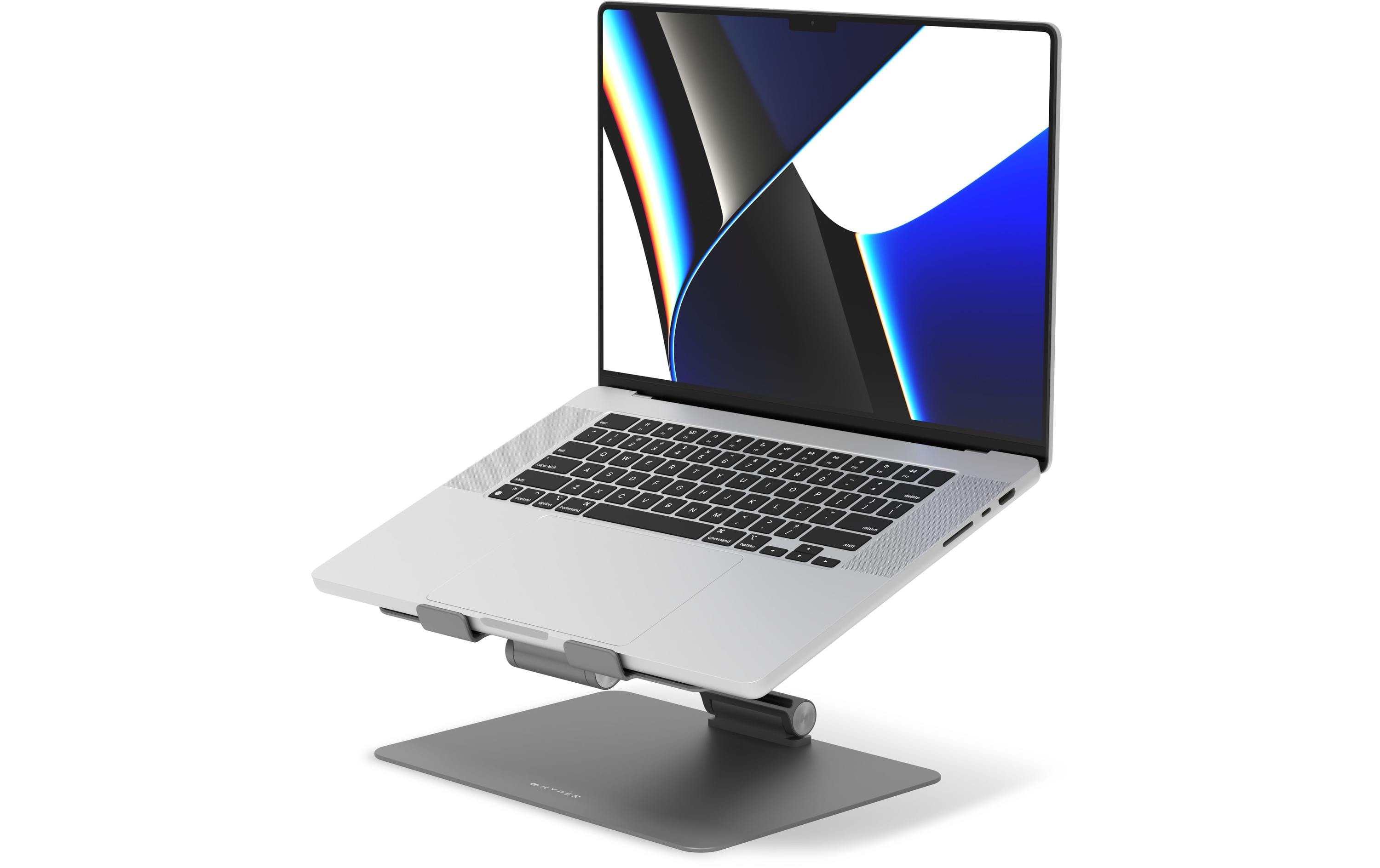 1777206_7 - Mediatech HyperSpace Flex Laptop Stand grau