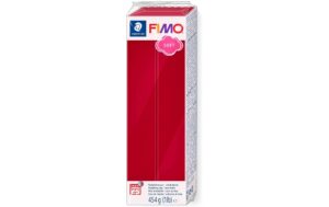 FIMO Soft Modelliermasse kirschrot, Grossblock 454 gr