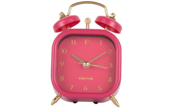 1778935_1 - Mediatech KARLSSON Wecker Metallic Glam square Exkl. 1 x AA Batterie, Dark pink