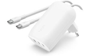 Belkin BoostCharge 67 W Ladegerät triple inkl.USB-C-USB-C-Kabel, weiss
