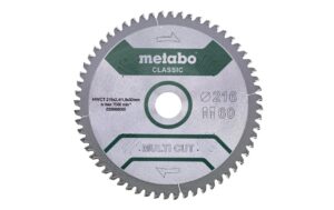1781982 - Mediatech METABO Kreissägeblatt MultiCutClassic 216x30 60FZ/TZ 5°neg kaufen Schweiz | Mediatech.ch