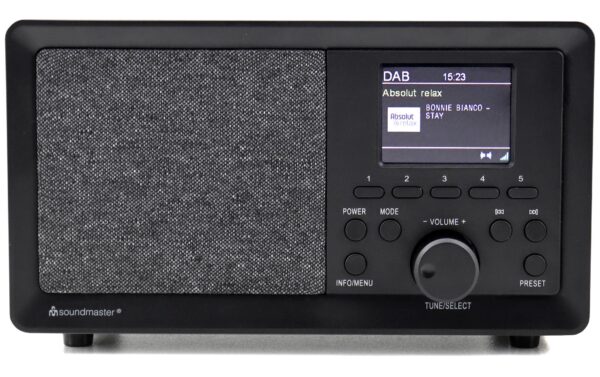 Soundmaster DAB350SW DAB+ Tischradio im Holzgehäuse