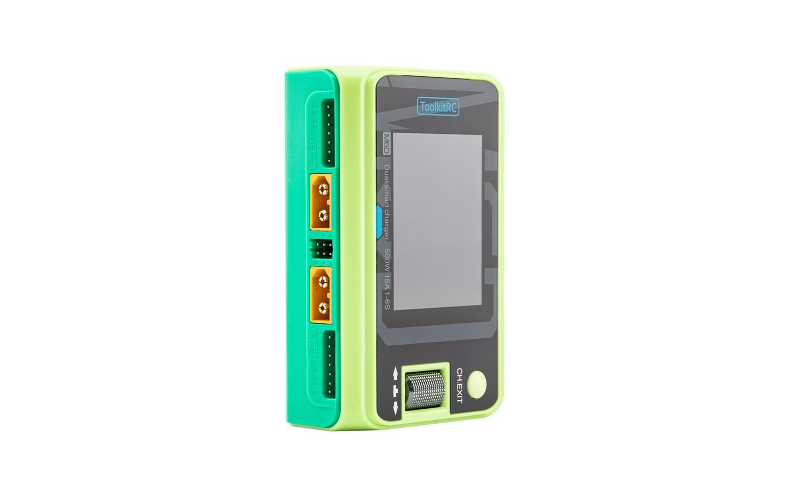 ToolKitRC M6D Mojito-green Dual DC Ladegerät 2-6S 500W
