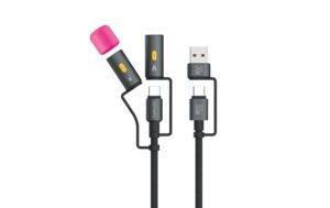 4smarts USB-C Kabelset 4in1 60W, 1m, schwarz
