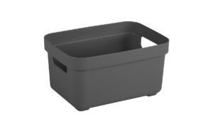 Sigma home Aufbewahrungsbox 2.5 Liter 17.7x12.8x9.3cm, Anthrazit