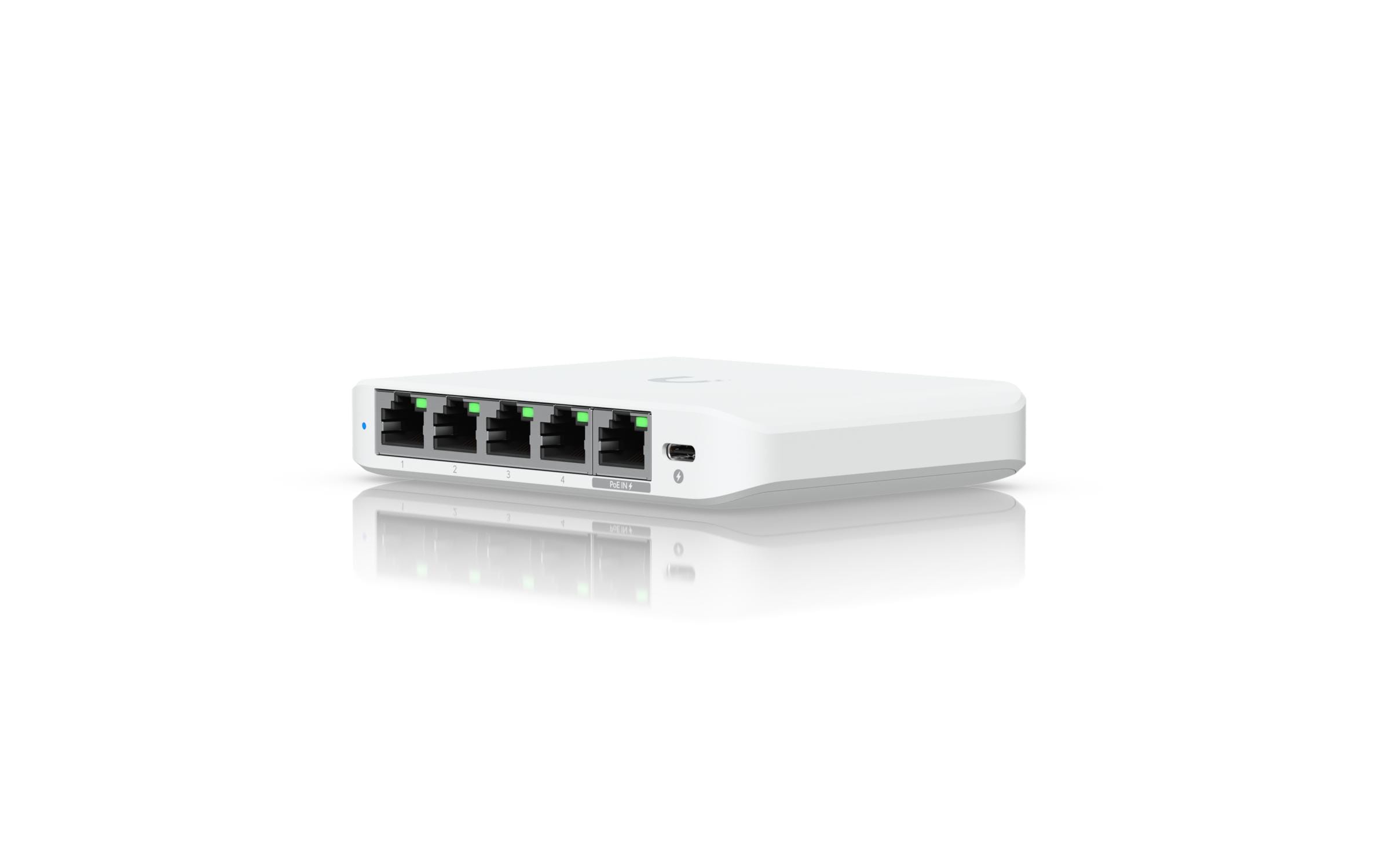 1785875 - Mediatech Ubiquiti Unifi Switch USW-FLEX-2.5G-5 5x2.5GE, USB-C&PoE Powered