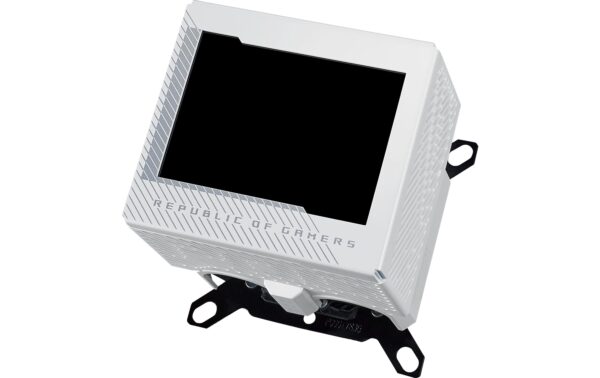 1785886_7 - Mediatech Asus ROG RYUJIN III WB WHT CPU-Wasserblock, 3.5 LCD, 2x Fittings