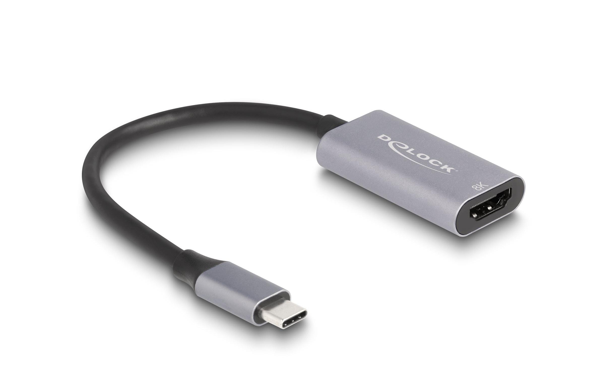 1786580 - Mediatech Delock USB-C Adapter zu HDMI 8K mit HDR Funktion Aluminium kaufen Schweiz | Mediatech.ch